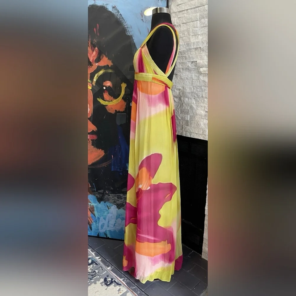 Vibrant Multicolor Maxi Dress - Picture 4 of 4